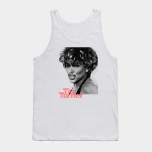 tina turner grayscale halftone Tank Top